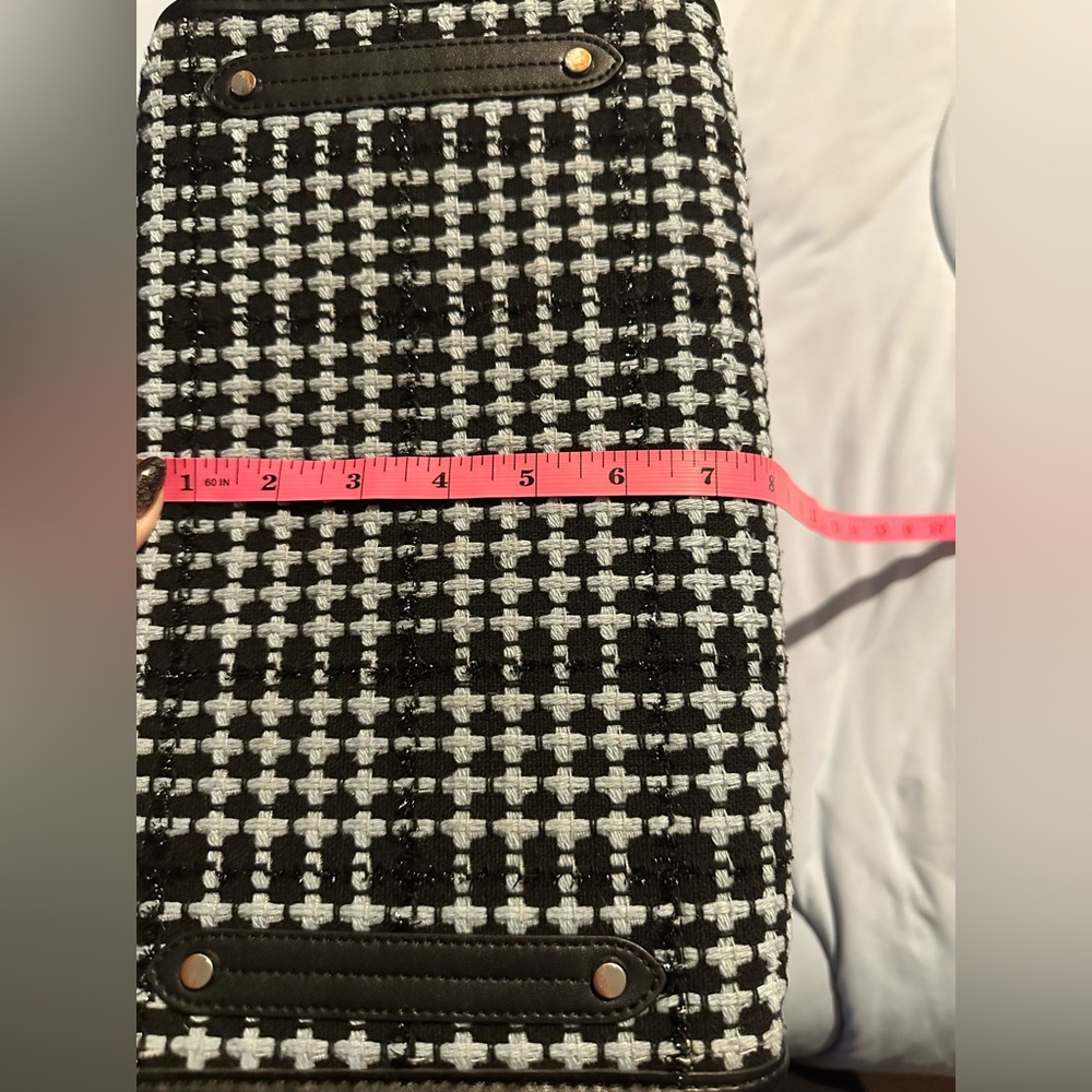 Kate Spade Black, Blue and White Checkered Tote Bag - Picture 14 of 14